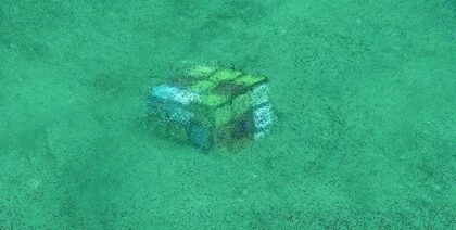 3D Model of Rubik’s Cube at 28 Meters Depth Underwater
